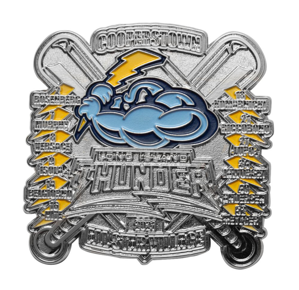 2021 Long Island Thunder NY LE Custom Diecut Pin