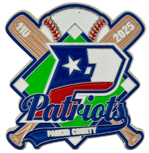 2025 Patriots Baseball Custom Soft Enamel Pin