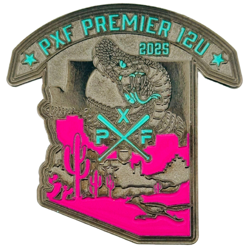 2025 Premier Arizona Baseball Diecut Raw Enamel Pin