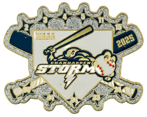 2025 Storm Stars Glitter Baseball Enamel pin