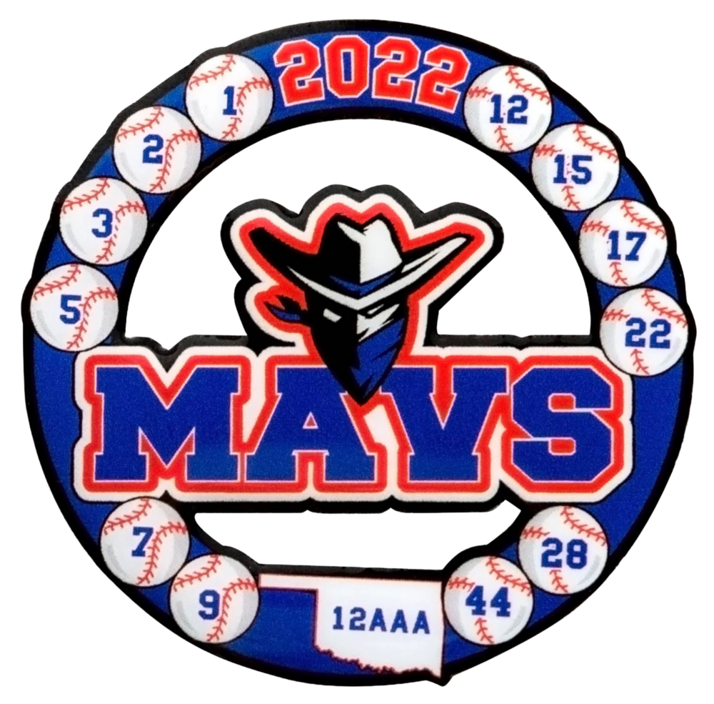 Baseball Custom Printed Pin with Cutouts