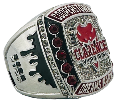 Clarence Vipers - Left Side of Cooperstown Baseball Diamond Championship Ring