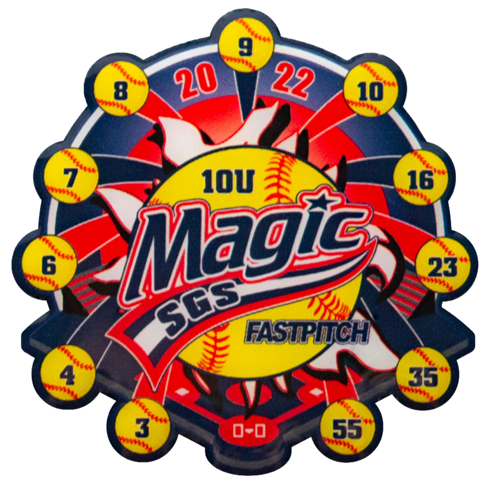 Magic Softball Custom Printed Pin