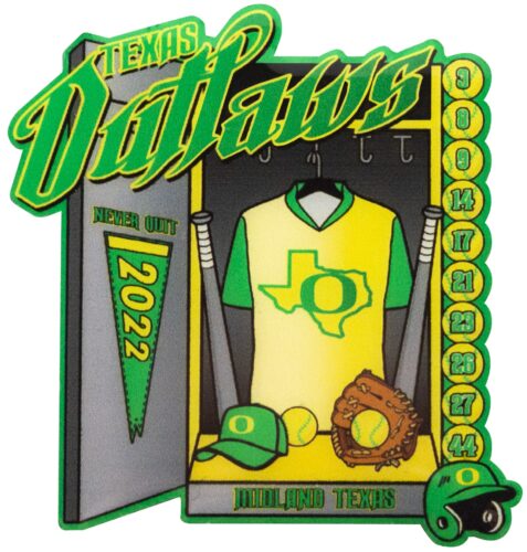 Custom Ball Pins like Texas Outlaws 14U