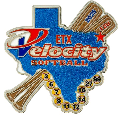 Custom Ball Pins like Velocity Softball Custom Ball Pin
