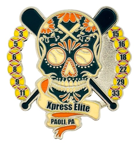 Custom Ball Pins like Xpress Elite Custom Ball Pin Sugar Skull