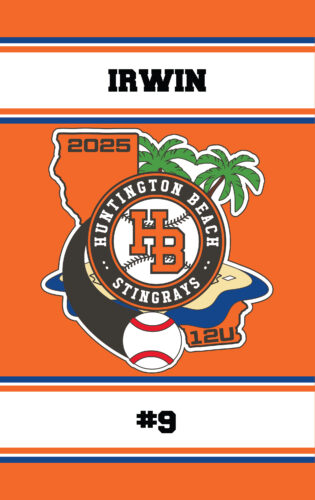 Custom Ball Team Pins - Huntington Beach Stingrays Koizumi Pin Towel