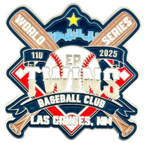 Custom Ball Team Pins - Twins Baseball Club World Series Enamel Pin