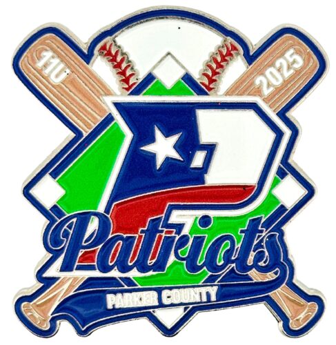 Custom Soft Enamel Pins like Patriots Baseball Enamel Pin