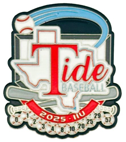 Custom Soft Enamel Pins like Tide Baseball Texas Enamel Pin