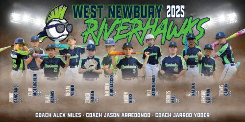 Custom Team Gear like Massachusetts Riverhawks 12U banner