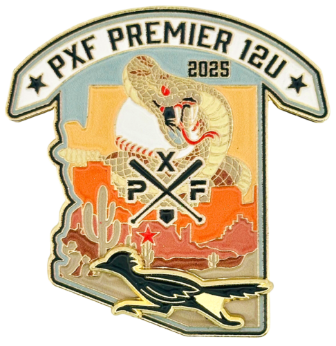 Learn About Ball Pins like Premier Baseball Arizona Enamel Pin with Spinner